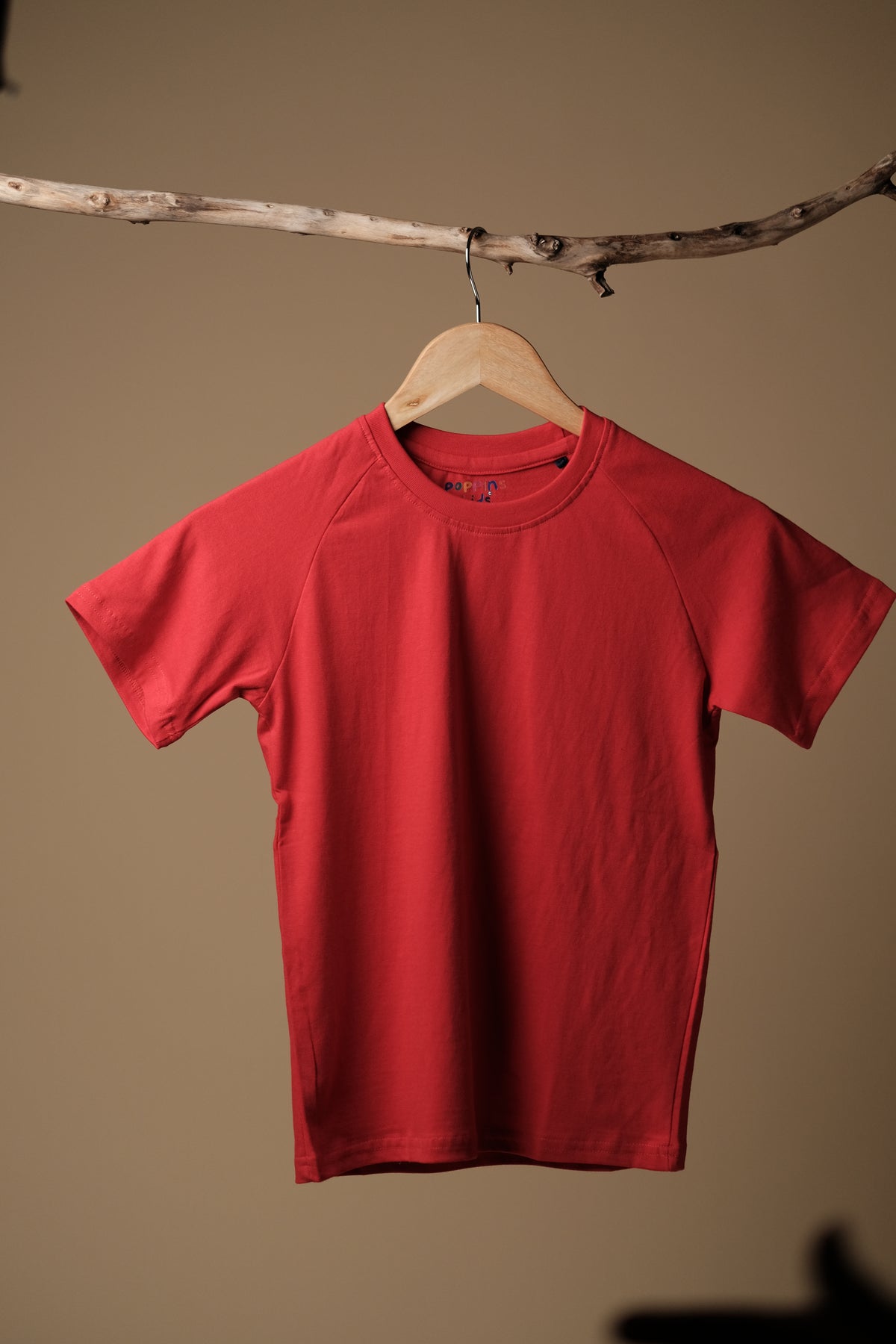 Trendy & Comfortable Kids Tomato Red Cross shoulder T-Shirt