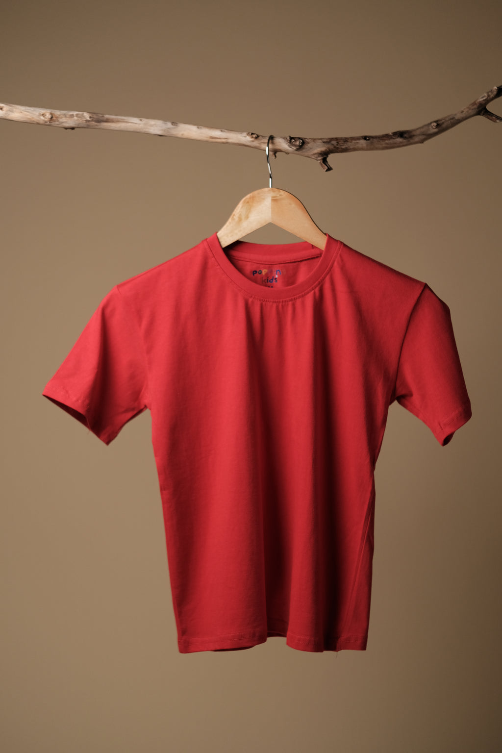 Trendy & Comfortable Kids Tomato Red Oversized T-Shirt