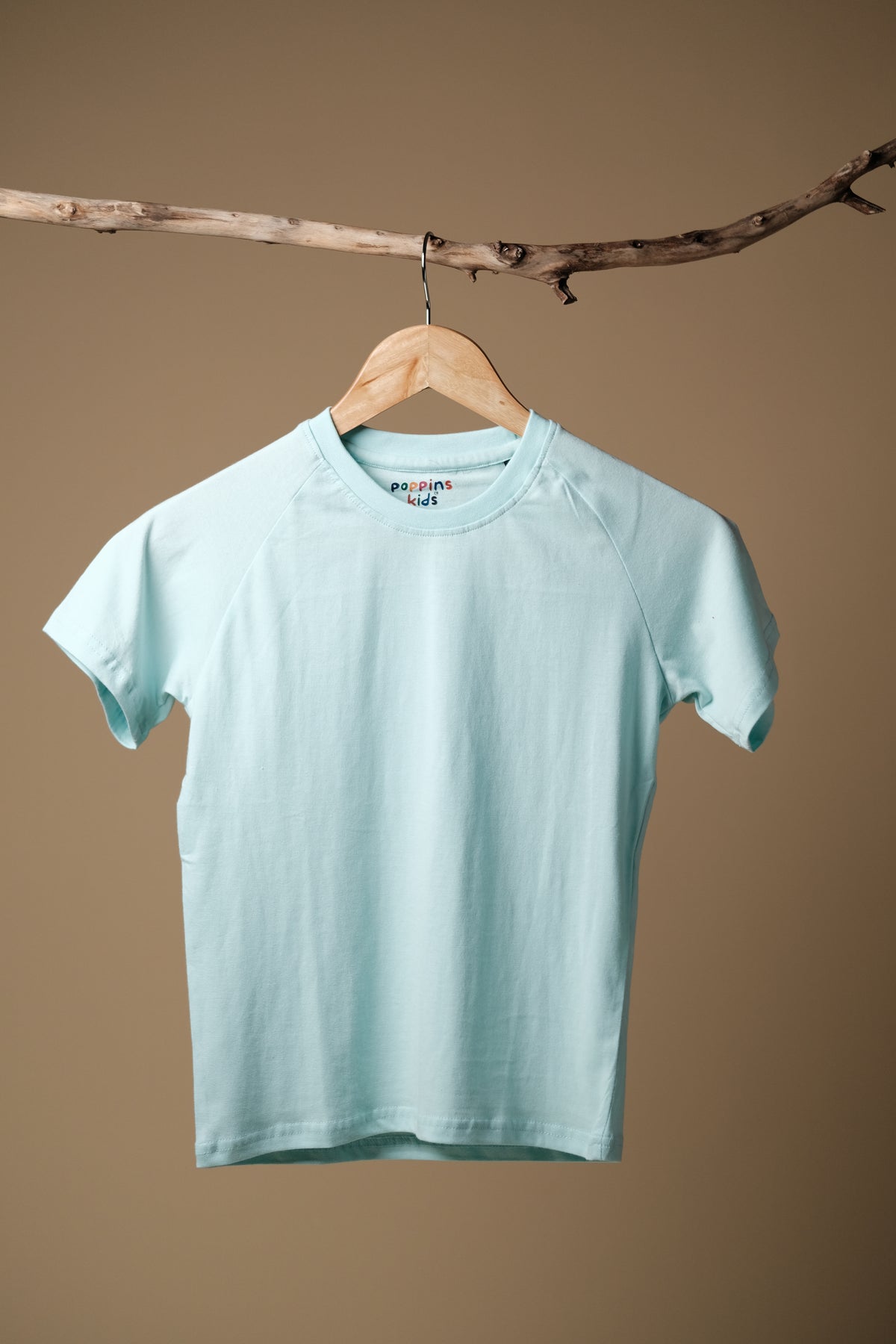 Cute & Comfortable Kids Sky Blue Cross shoulder T-Shirt