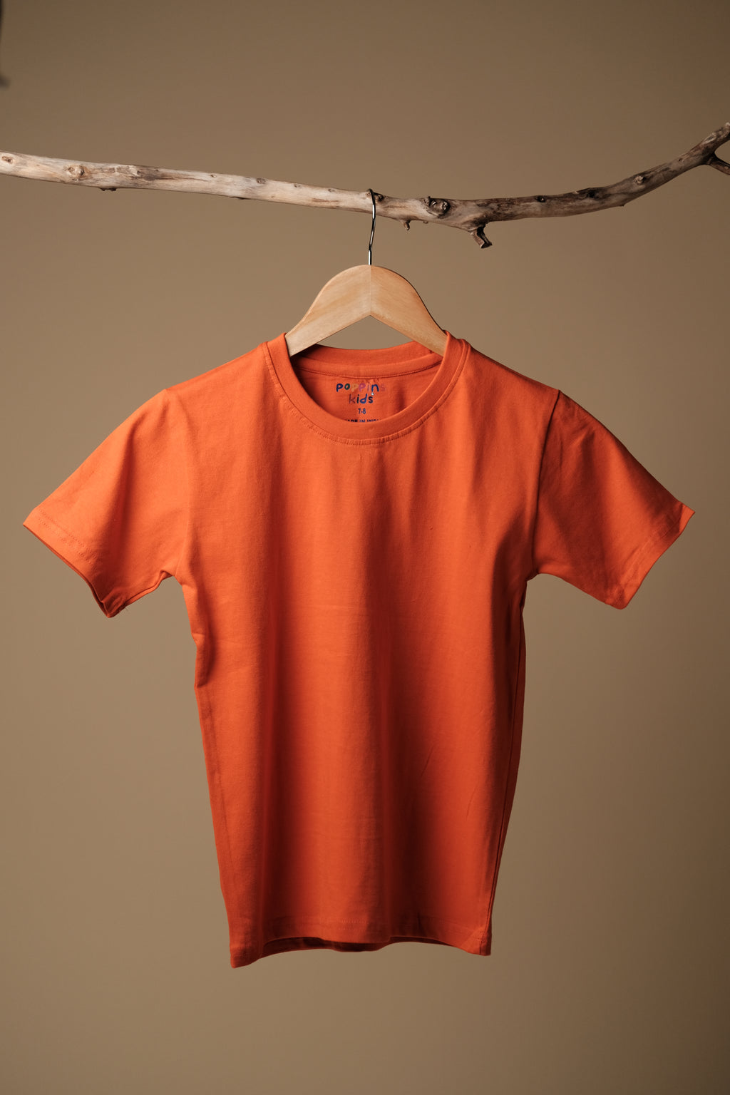 Bright & Cheerful Kids Orange Oversized T-Shirt