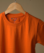 Bright & Cheerful Kids Orange Oversized T-Shirt