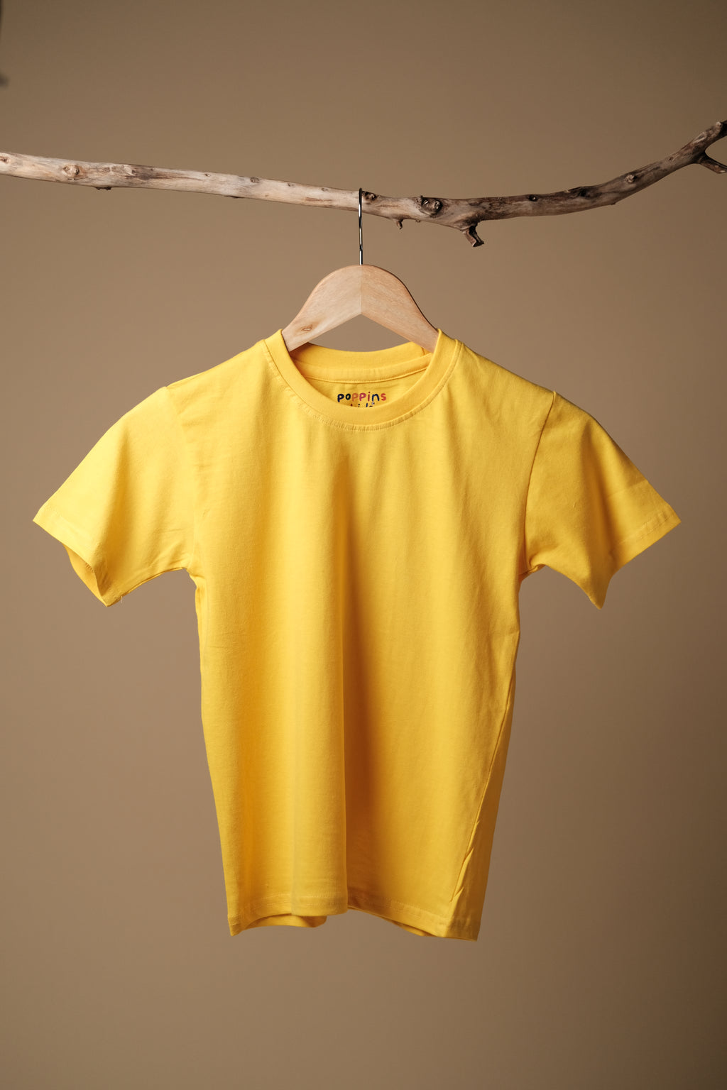 Blissful & Cheerful Kids Yellow Oversized T-Shirt