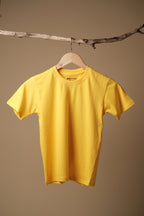 Blissful & Cheerful Kids Yellow Oversized T-Shirt