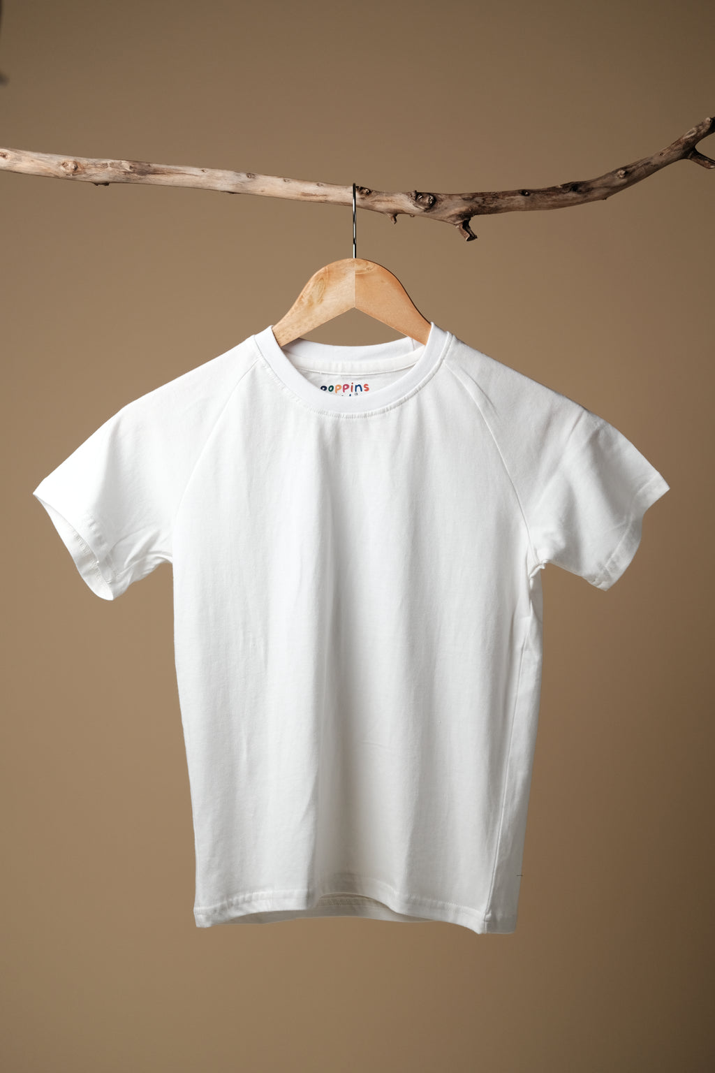 Classic & Comfortable Kids White Cross shoulder T-Shirt