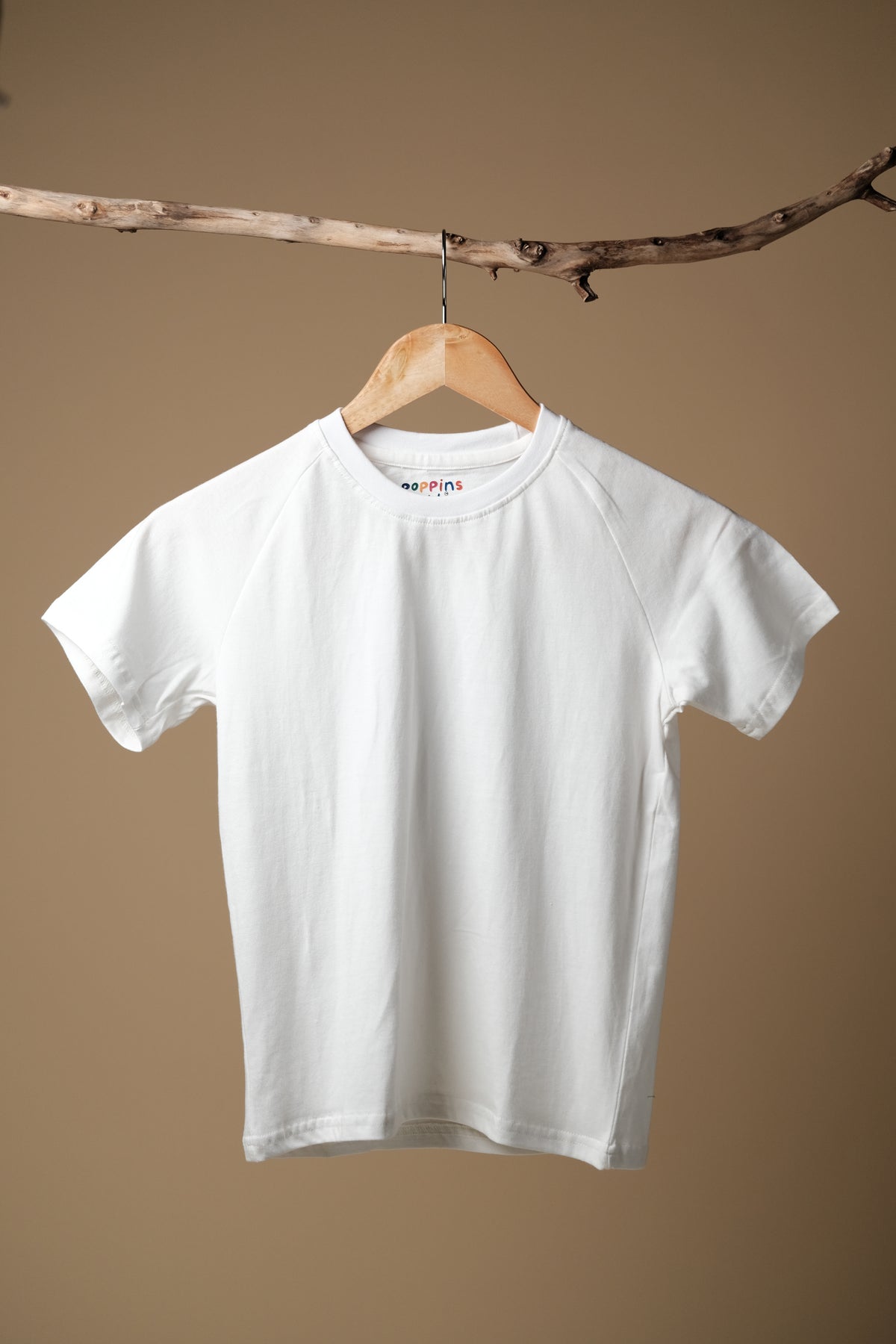Classic & Comfortable Kids White Cross shoulder T-Shirt