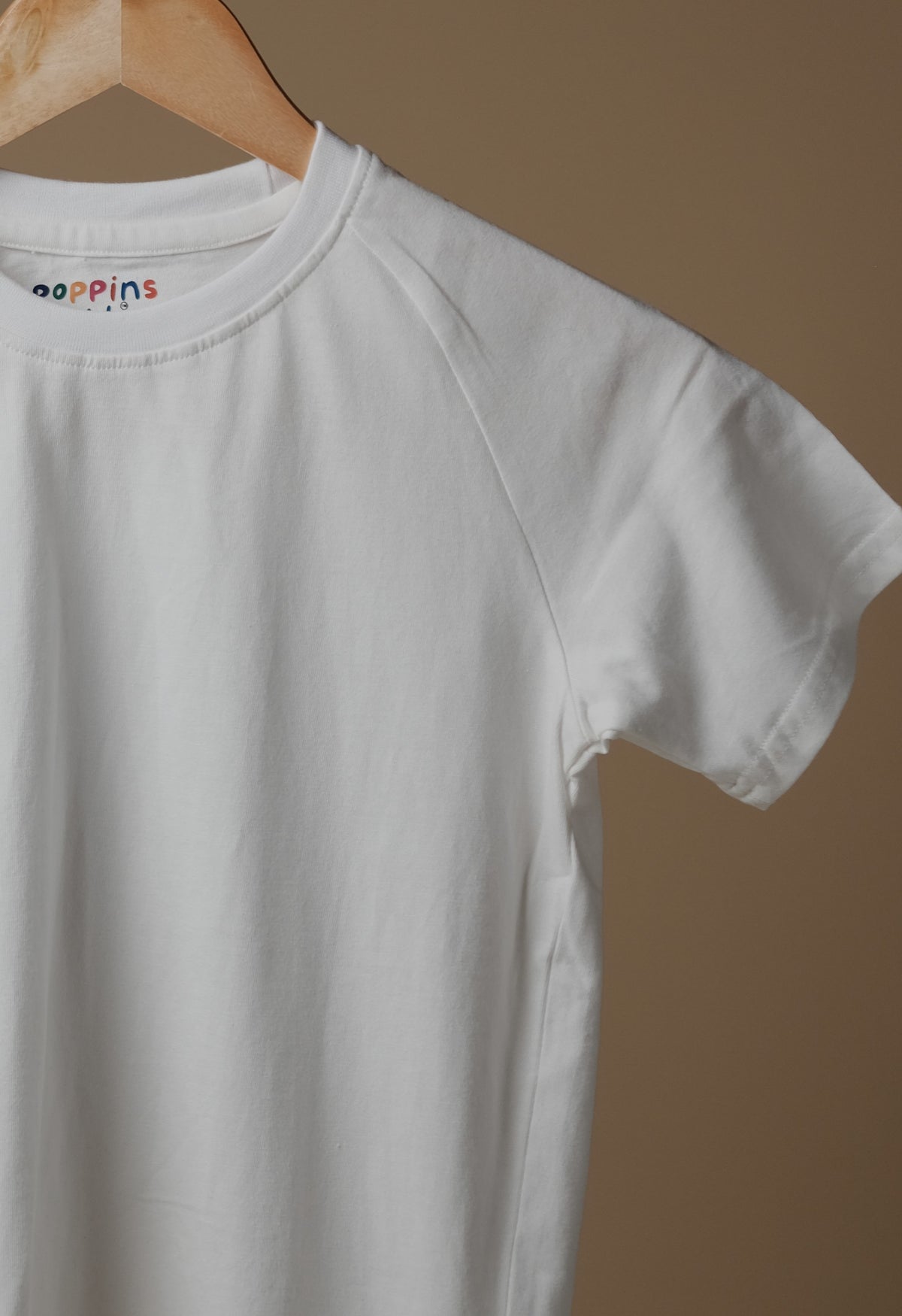 Classic & Comfortable Kids White Cross shoulder T-Shirt