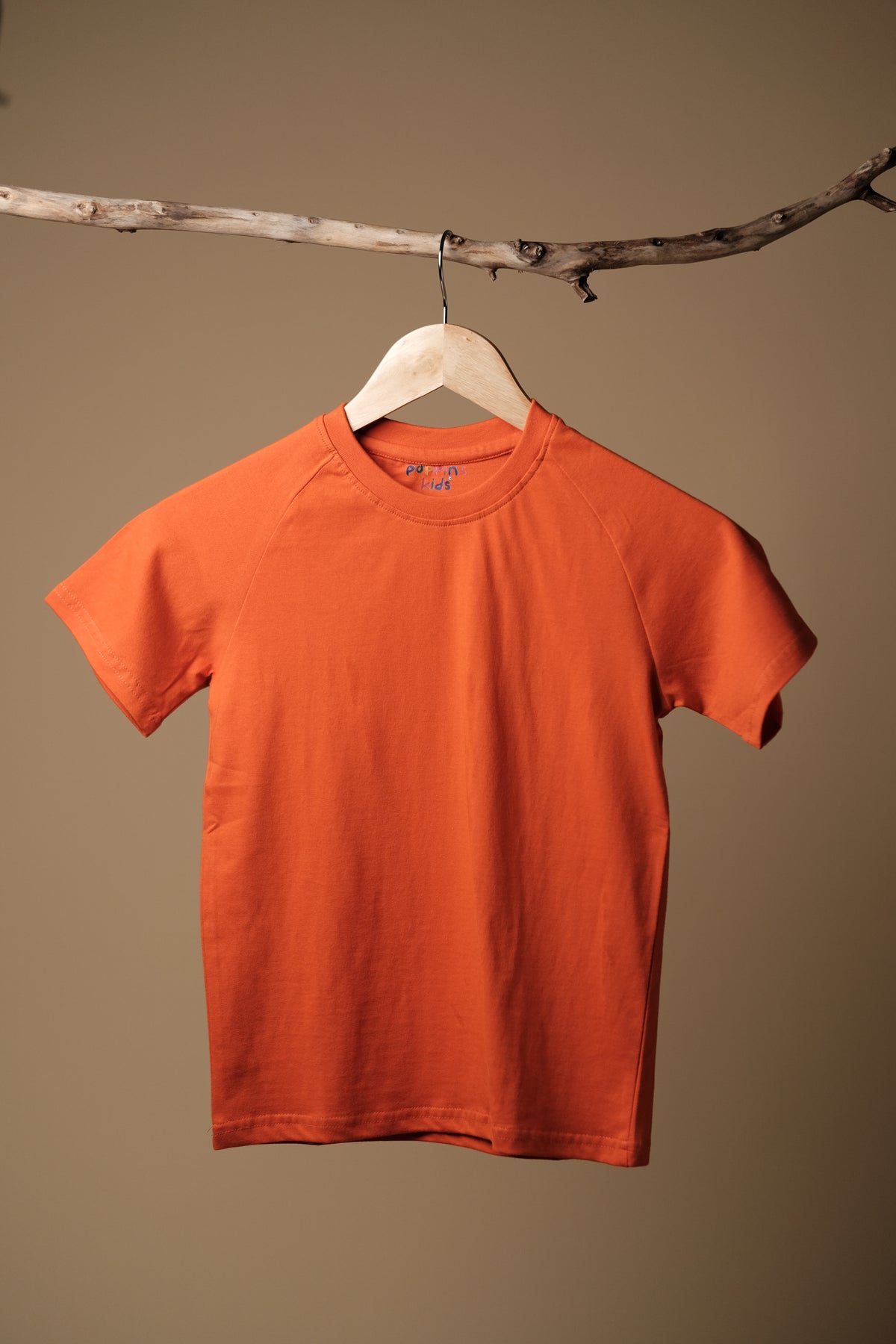 Bright & Cheerful Kids Orange Cross shoulder T-Shirt