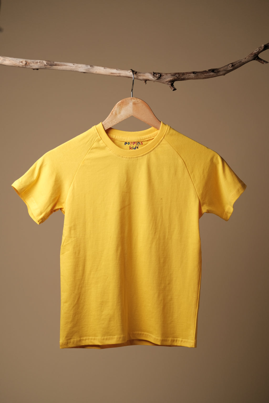 Blissful & Cheerful Kids Yellow Cross shoulder T-Shirt
