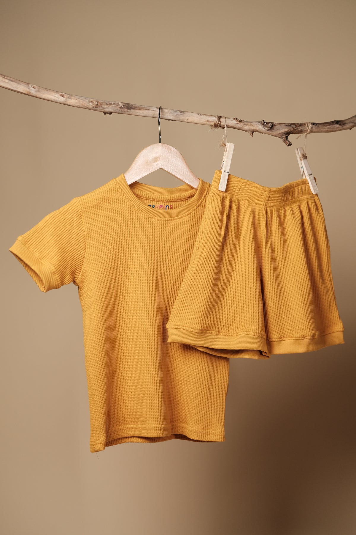 Mustard Glow Kids Co-ord Set – Trendy & Stylish